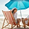 a couple relaxing at the beach